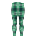 St. Patrick's Day Tartan Print Men's Leggings