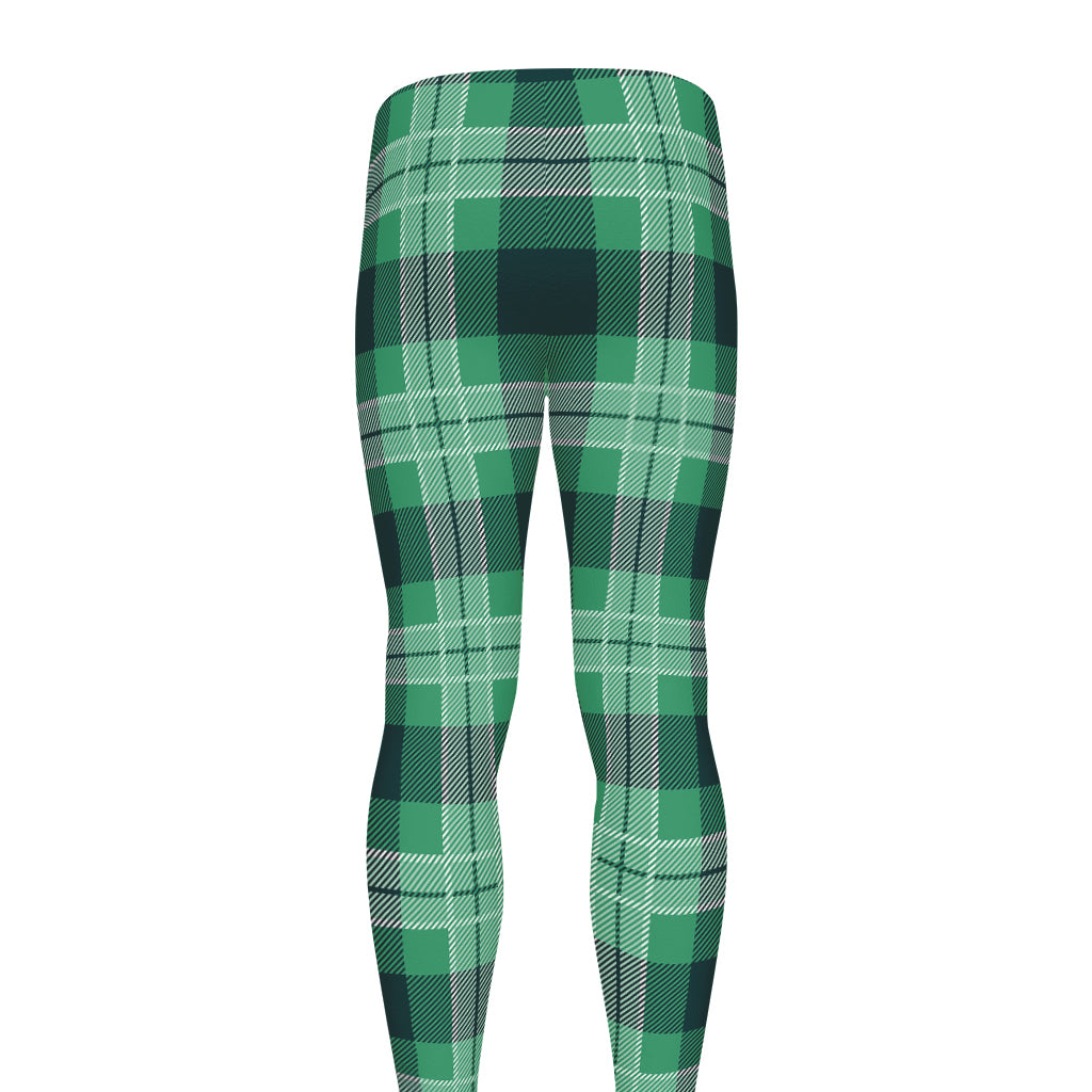 St. Patrick's Day Tartan Print Men's leggings