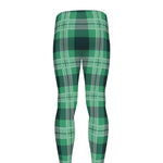 St. Patrick's Day Tartan Print Men's leggings