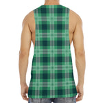 St. Patrick's Day Tartan Print Men's Muscle Tank Top