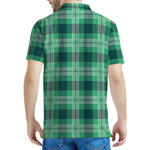 St. Patrick's Day Tartan Print Men's Polo Shirt