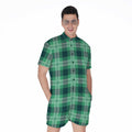 St. Patrick's Day Tartan Print Men's Romper
