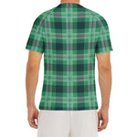 St. Patrick's Day Tartan Print Men's Short Sleeve Rash Guard