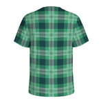 St. Patrick's Day Tartan Print Men's Sports T-Shirt