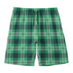 St. Patrick's Day Tartan Print Men's Swim Trunks