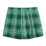 St. Patrick's Day Tartan Print Mesh Shorts
