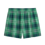 St. Patrick's Day Tartan Print Mesh Shorts