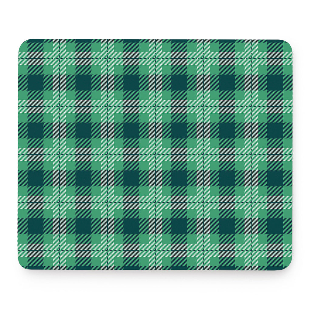 St. Patrick's Day Tartan Print Mouse Pad