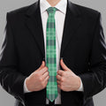 St. Patrick's Day Tartan Print Necktie