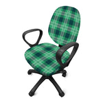 St. Patrick's Day Tartan Print Office Chair Cover