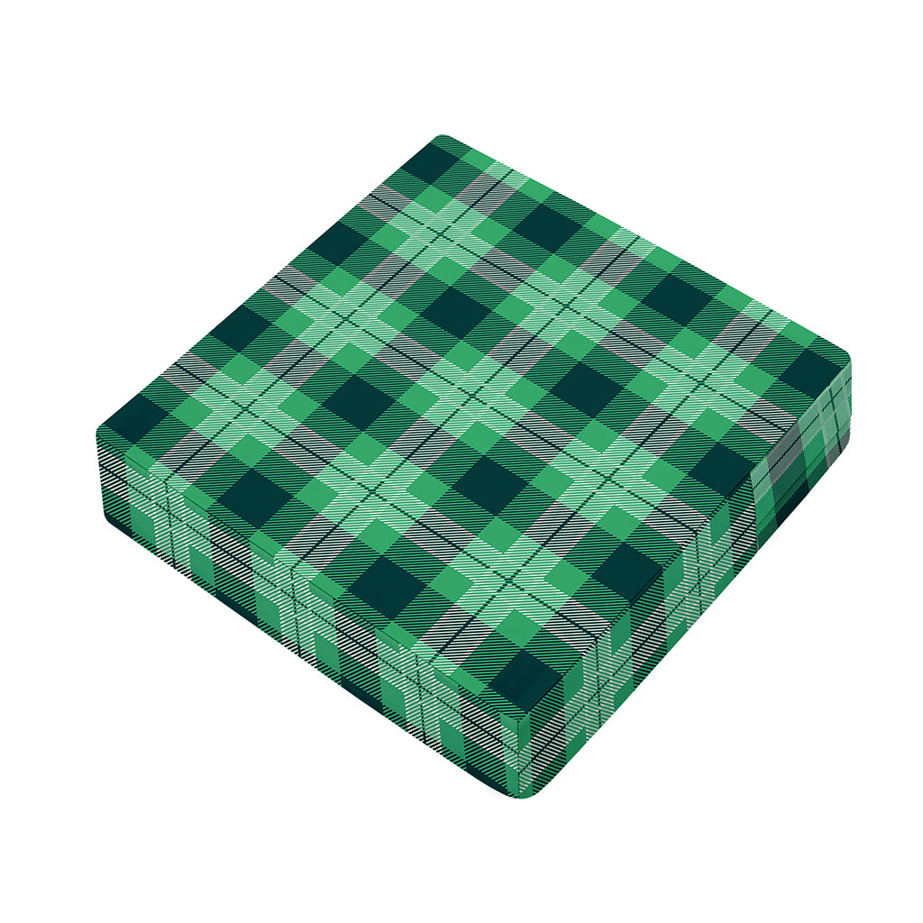 St. Patrick's Day Tartan Print Outdoor Seat Cushion Cover