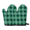 St. Patrick's Day Tartan Print Oven Mitts