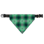 St. Patrick's Day Tartan Print Over The Collar Dog Bandana