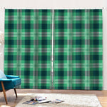 St. Patrick's Day Tartan Print Pencil Pleat Curtains