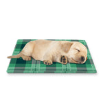 St. Patrick's Day Tartan Print Pet Cooling Mat Cover