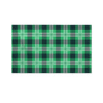 St. Patrick's Day Tartan Print Polyester Flag