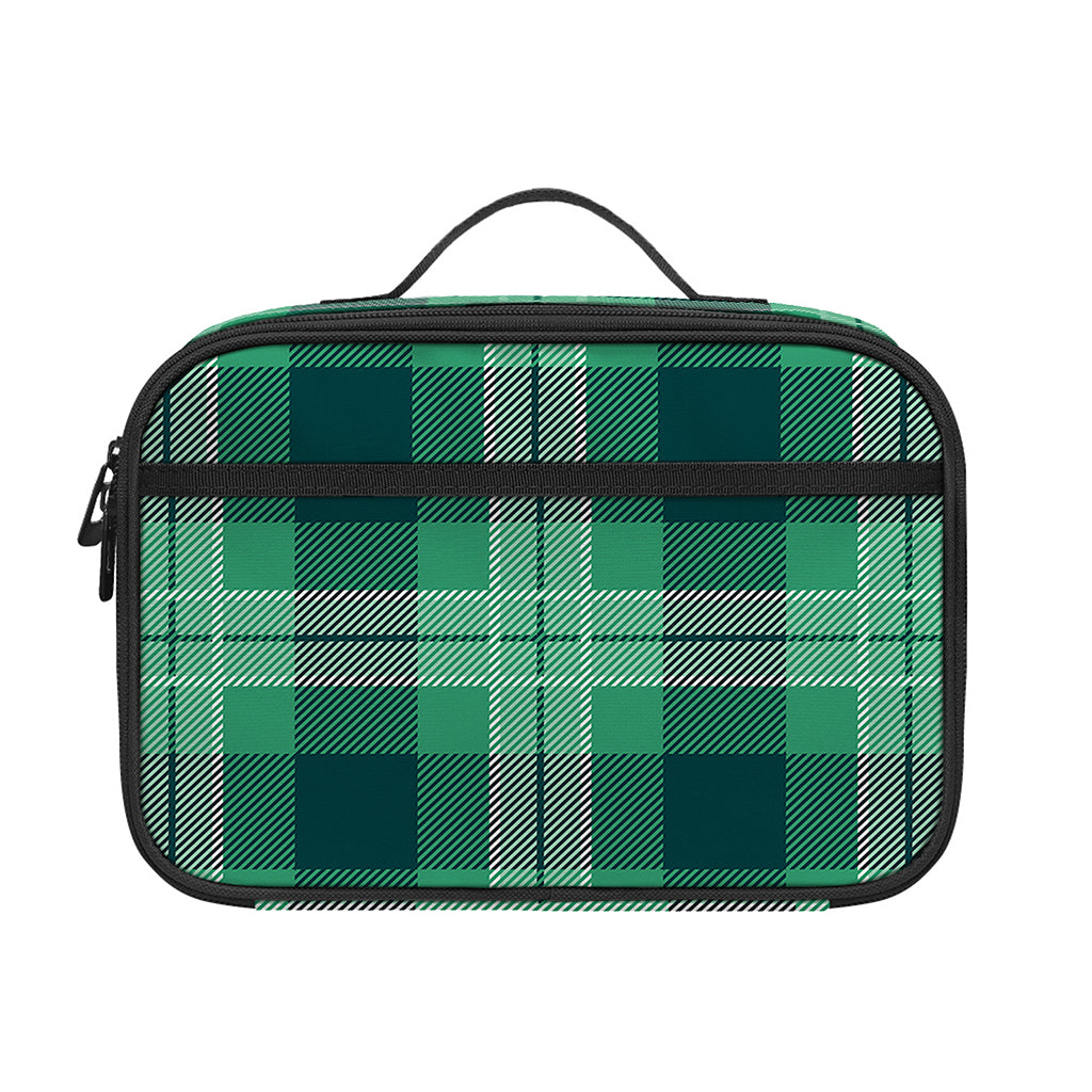 St. Patrick's Day Tartan Print Portable Lunch Bag