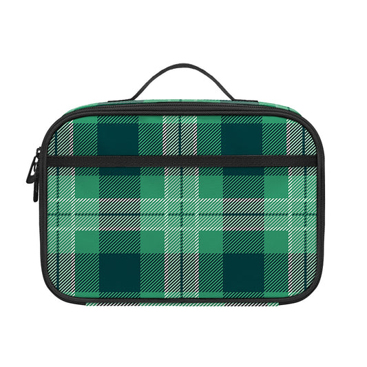 St. Patrick's Day Tartan Print Portable Lunch Bag