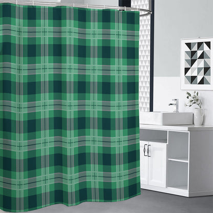St. Patrick's Day Tartan Print Premium Shower Curtain