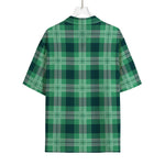 St. Patrick's Day Tartan Print Rayon Hawaiian Shirt