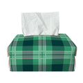 St. Patrick's Day Tartan Print Rectangle Tissue Box Cover
