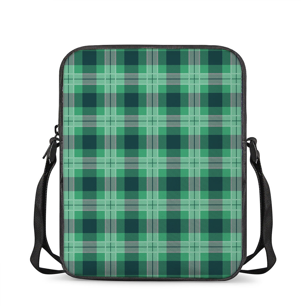 St. Patrick's Day Tartan Print Rectangular Crossbody Bag