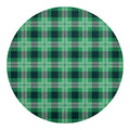 St. Patrick's Day Tartan Print Round Blanket