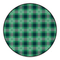 St. Patrick's Day Tartan Print Round Floor Mat