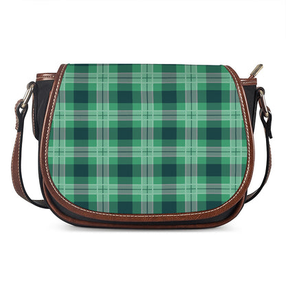 St. Patrick's Day Tartan Print Saddle Bag