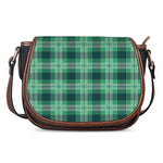 St. Patrick's Day Tartan Print Saddle Bag