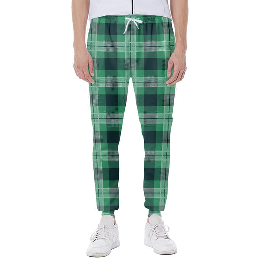 St. Patrick's Day Tartan Print Scuba Joggers
