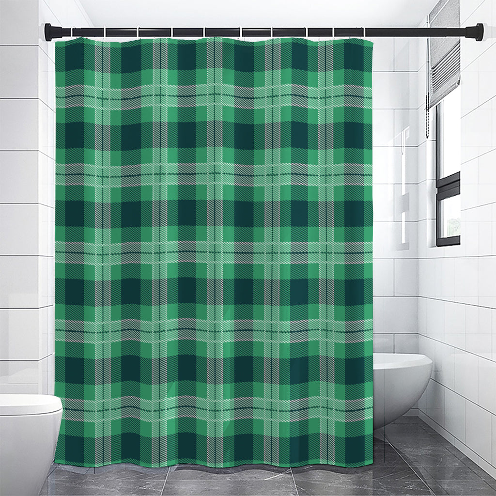 St. Patrick's Day Tartan Print Shower Curtain