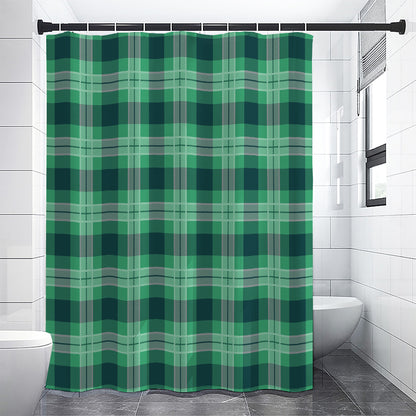 St. Patrick's Day Tartan Print Shower Curtain