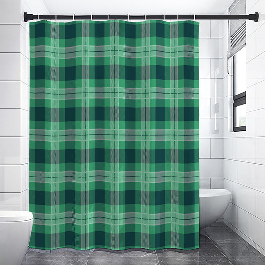 St. Patrick's Day Tartan Print Shower Curtain