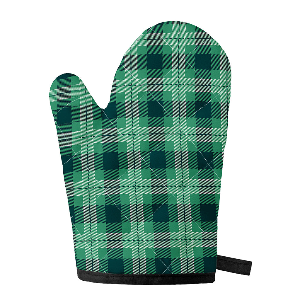 St. Patrick's Day Tartan Print Single Oven Mitt