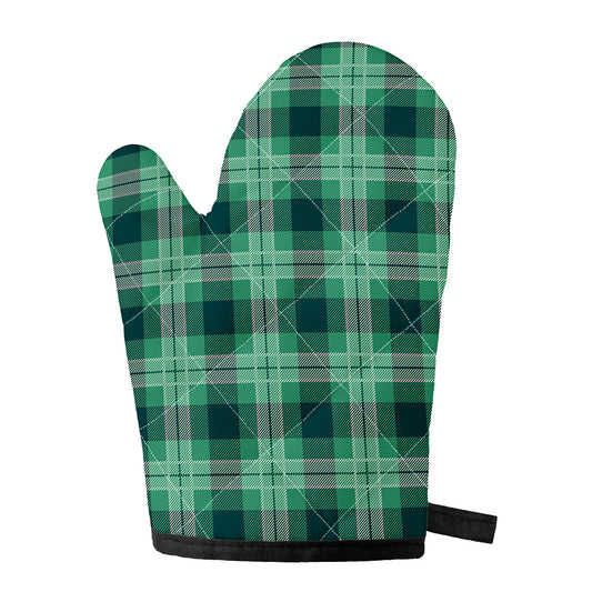 St. Patrick's Day Tartan Print Single Oven Mitt
