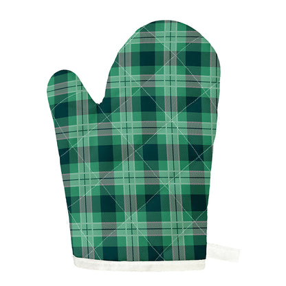 St. Patrick's Day Tartan Print Single Oven Mitt