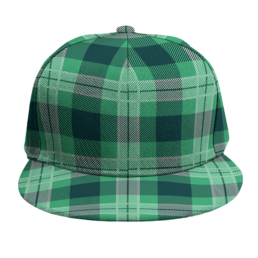 St. Patrick's Day Tartan Print Snapback Cap
