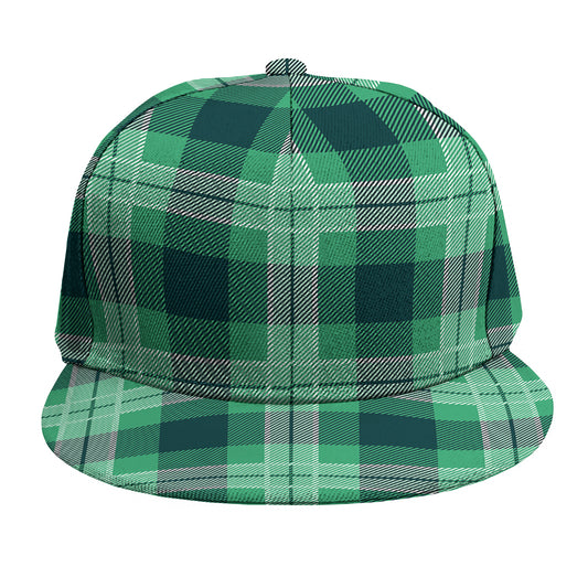 St. Patrick's Day Tartan Print Snapback Cap