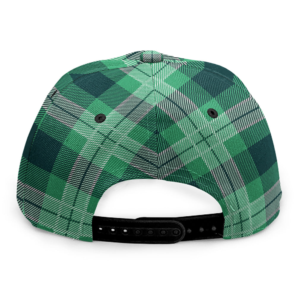 St. Patrick's Day Tartan Print Snapback Cap