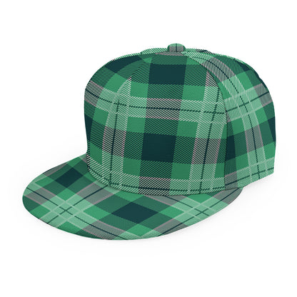 St. Patrick's Day Tartan Print Snapback Cap