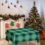 St. Patrick's Day Tartan Print Tablecloth