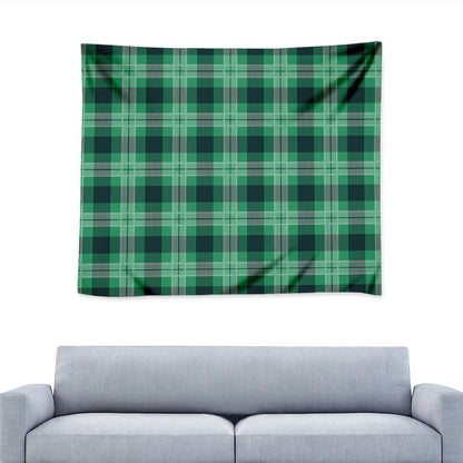 St. Patrick's Day Tartan Print Tapestry