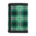 St. Patrick's Day Tartan Print Trifold Wallet