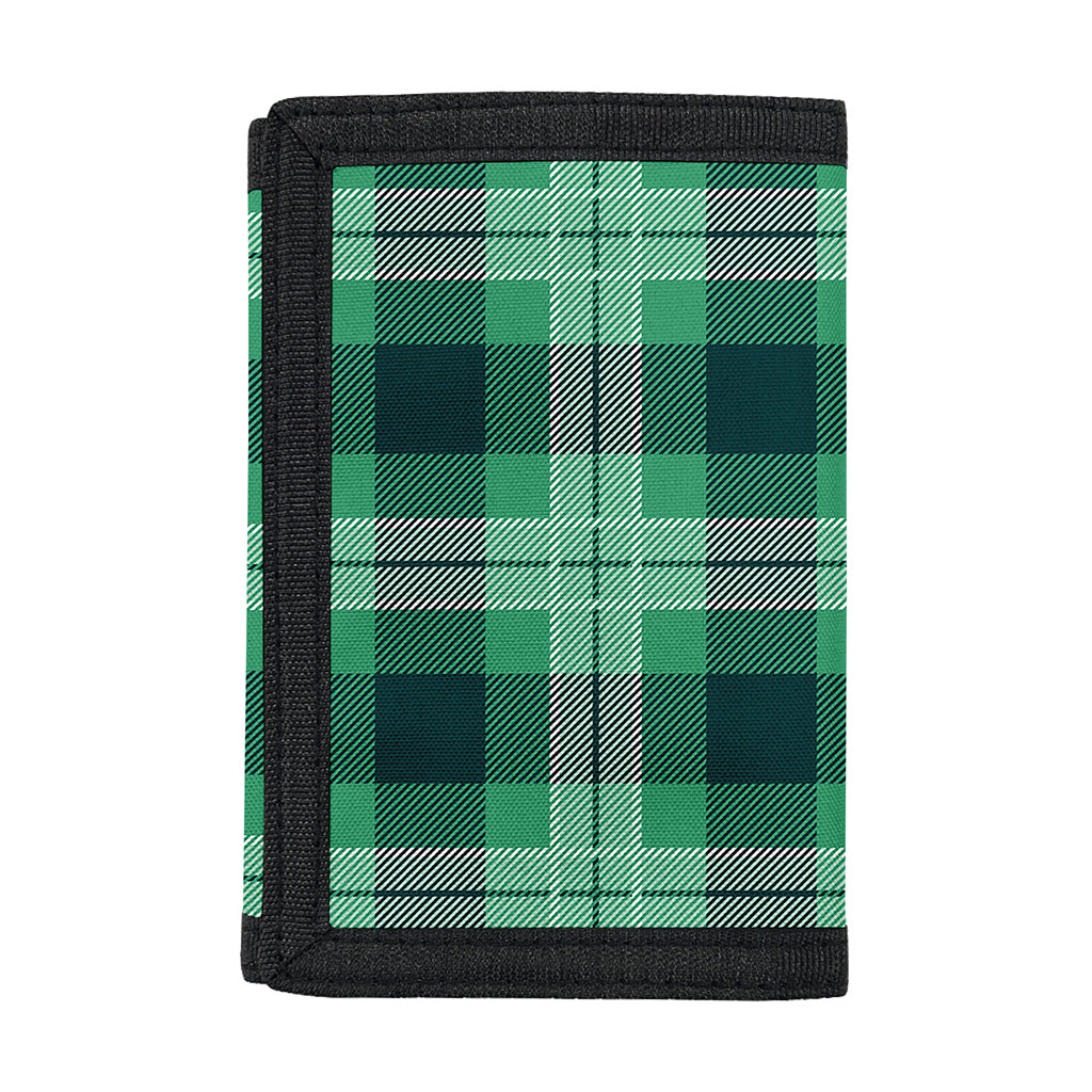 St. Patrick's Day Tartan Print Trifold Wallet