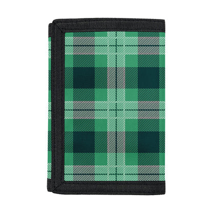 St. Patrick's Day Tartan Print Trifold Wallet