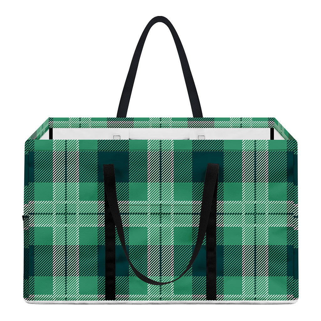St. Patrick's Day Tartan Print Utility Tote Bag