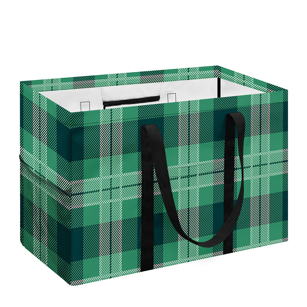 St. Patrick's Day Tartan Print Utility Tote Bag