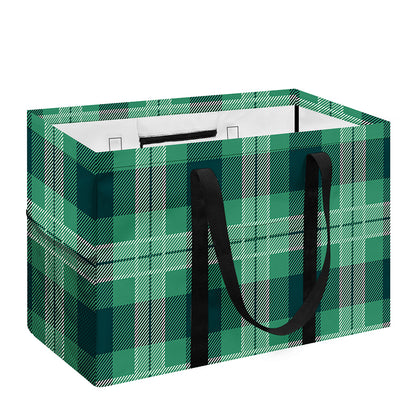 St. Patrick's Day Tartan Print Utility Tote Bag
