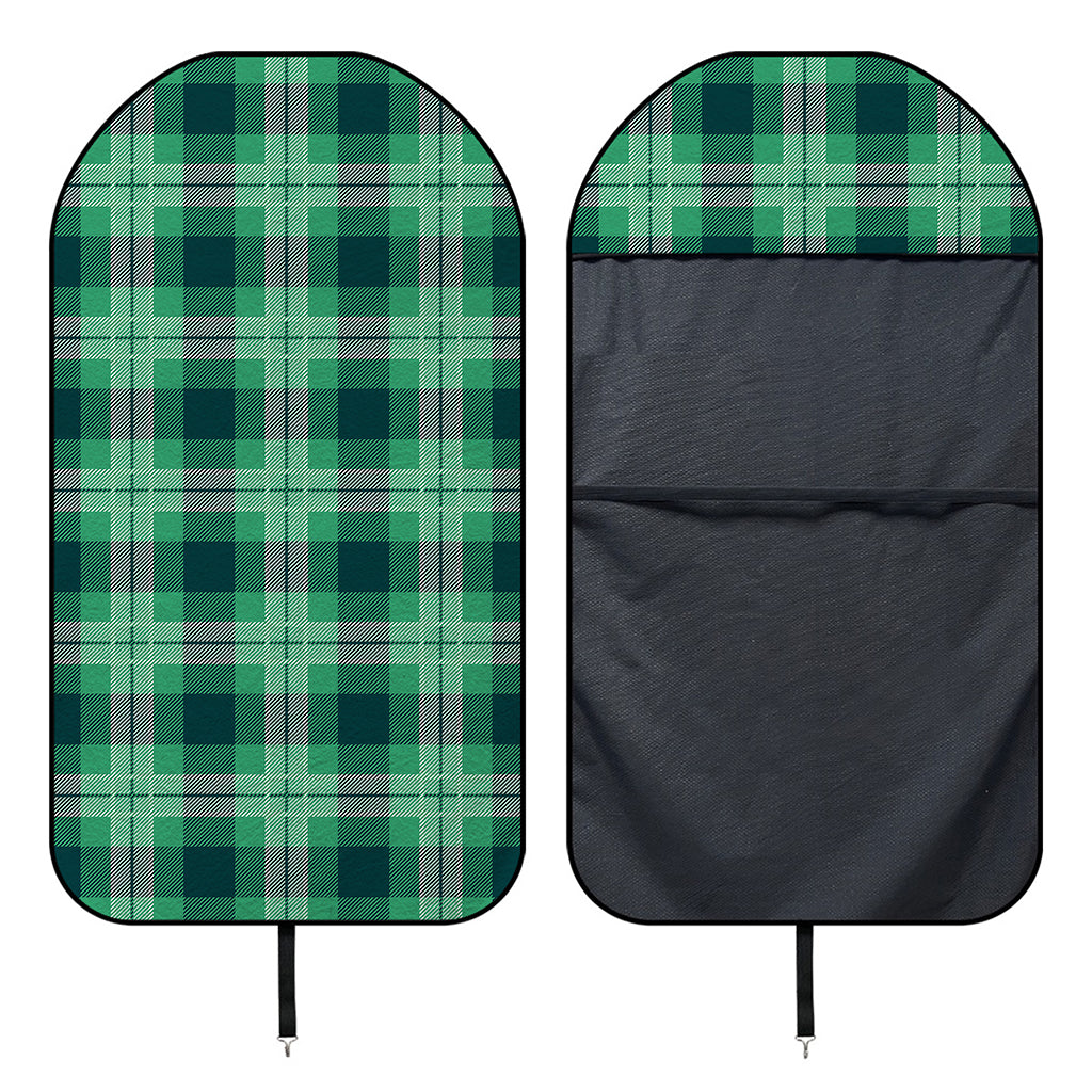 St. Patrick's Day Tartan Print Waterproof Car Seat Cover